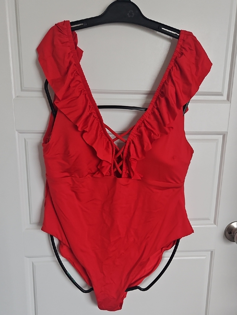 H&M Bold Red One-Piece Swimsuit